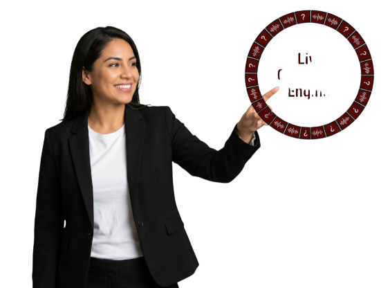 AI teacher delivering a lesson with voice, whiteboard, and live questions